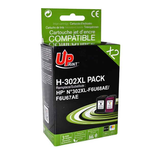 HP Ink cartridge 302 XL Original Black F6U68AE